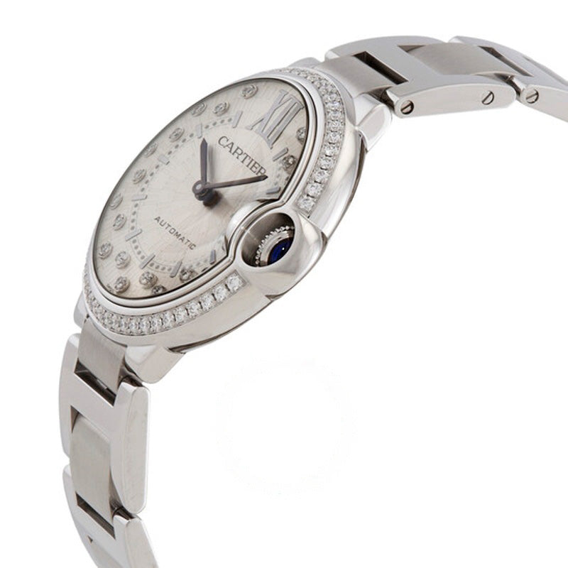 Relógio Ballon Bleu Automático Diamante Mostrador Prata 36 mm - Mercado de Luxo - O Maior E-Commerce de Bens, Produtos e Serviços de Luxo do Brasil.