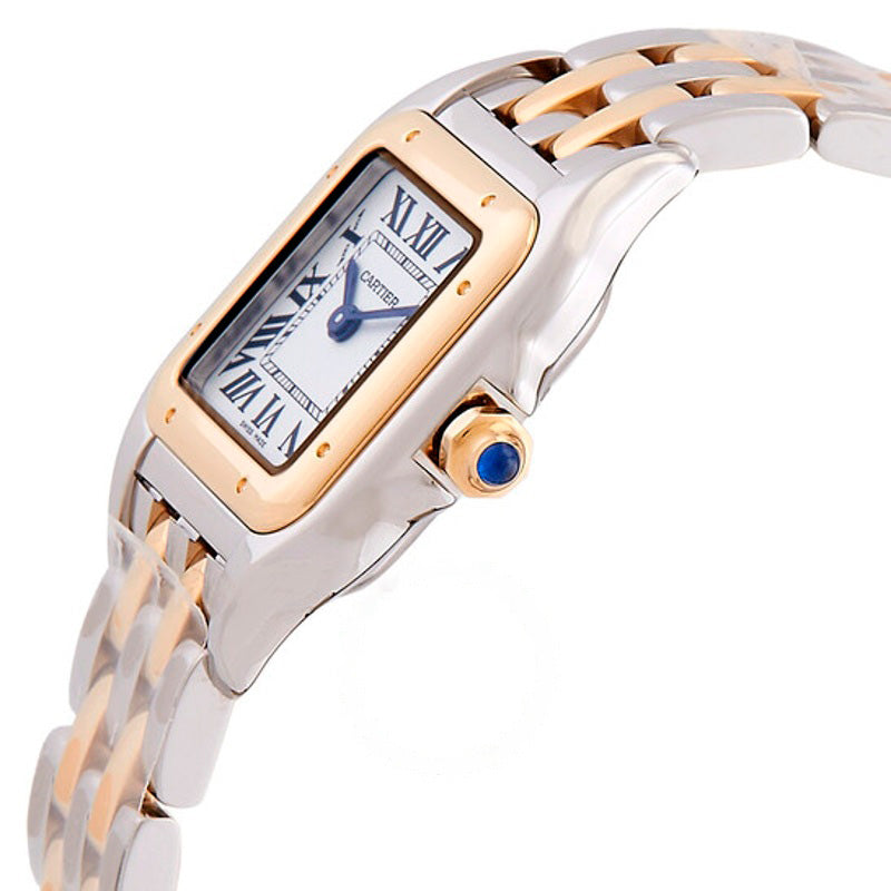 Relógio Panthere De Cartier Pequeno Quartzo Mostrador Prateado 22 mm - Mercado de Luxo - O Maior E-Commerce de Bens, Produtos e Serviços de Luxo do Brasil.