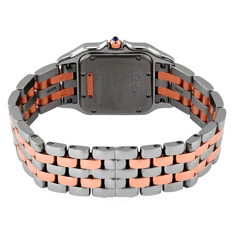 Relógio Panthere Silver Dial em aço e ouro rosa 18k tamanho médio  - Mercado de Luxo - O Maior E-Commerce de Bens, Produtos e Serviços de Luxo do Brasil.