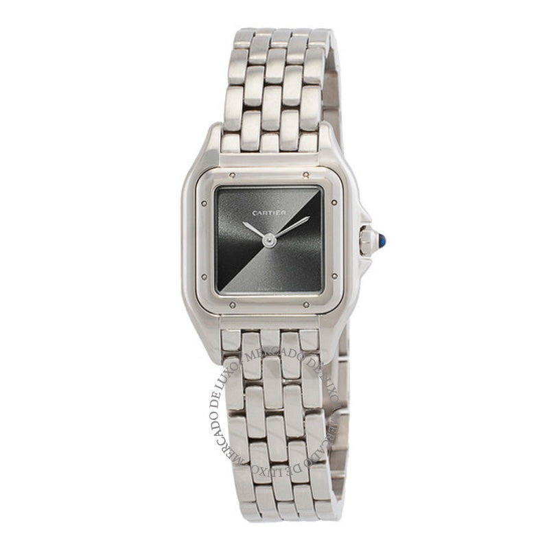 Relógio Panthere De Cartier Quartz Modelo Pequeno Mostrador Cinza 22 mm - Mercado de Luxo - O Maior E-Commerce de Bens, Produtos e Serviços de Luxo do Brasil.
