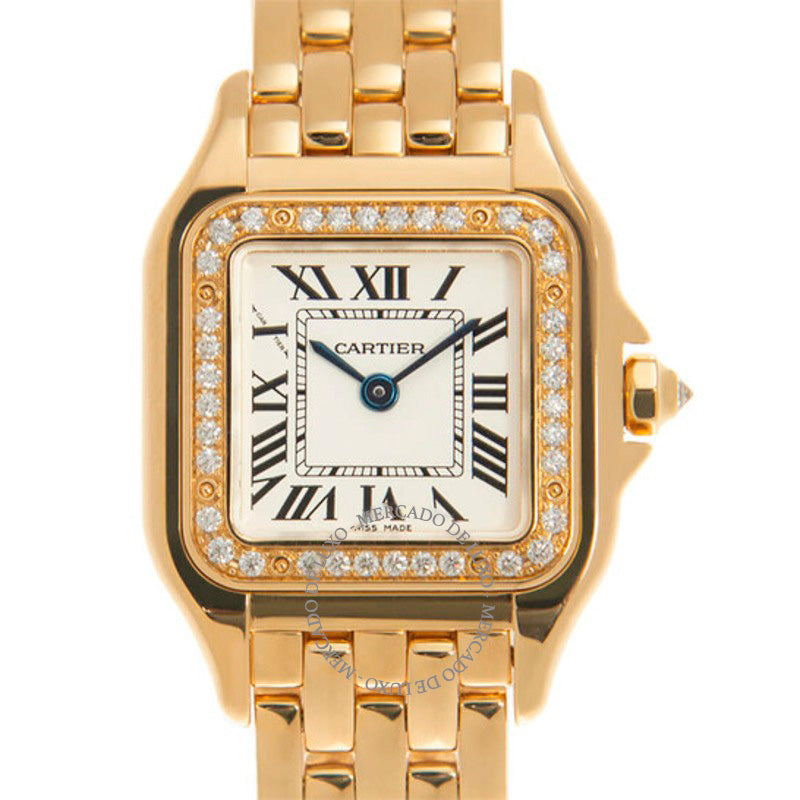 Relógio Panthere De Cartier Quartzo Diamante Mostrador Branco 30 mm - Mercado de Luxo - O Maior E-Commerce de Bens, Produtos e Serviços de Luxo do Brasil.