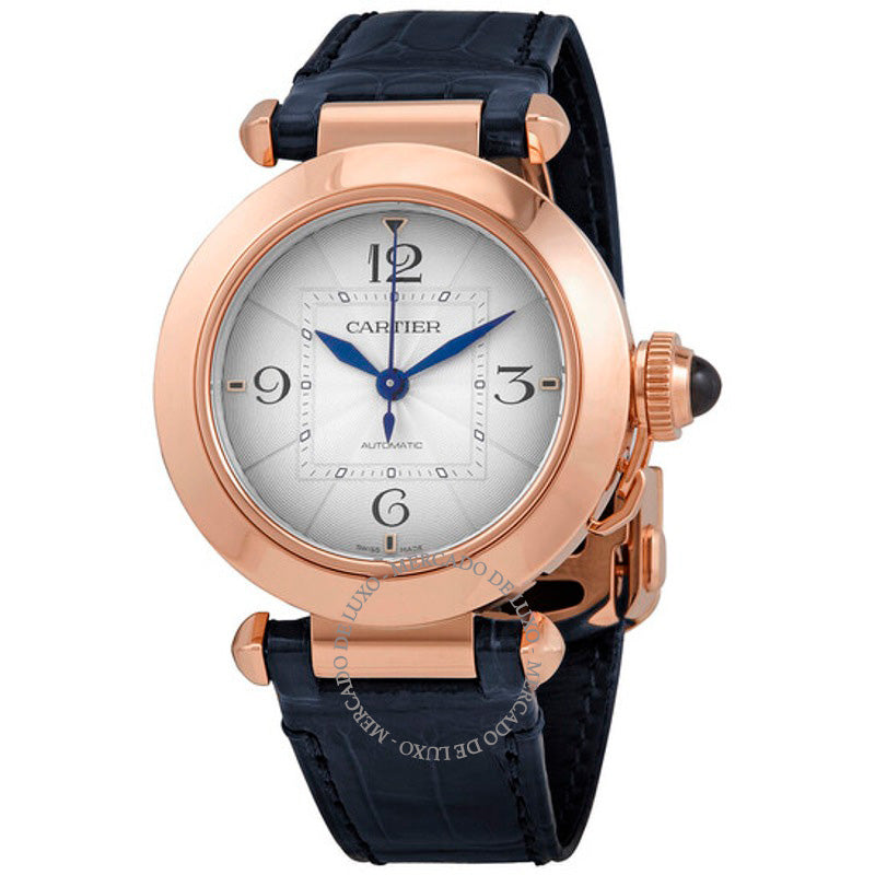 Relógio Pasha de Cartier Automático Ouro Rosa 18kt 35 mm - Mercado de Luxo - O Maior E-Commerce de Bens, Produtos e Serviços de Luxo do Brasil.