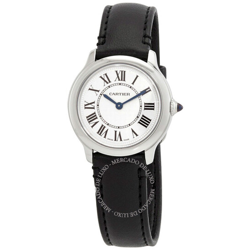 Relógio Ronde Must De Cartier Quartzo Mostrador Prateado 29 mm - Mercado de Luxo - O Maior E-Commerce de Bens, Produtos e Serviços de Luxo do Brasil.