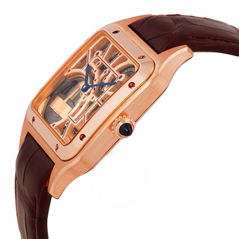 Relógio Santos-Dumont Grande Modelo Esqueleto Com Micro Rotor Automático 31 mm - Mercado de Luxo - O Maior E-Commerce de Bens, Produtos e Serviços de Luxo do Brasil.