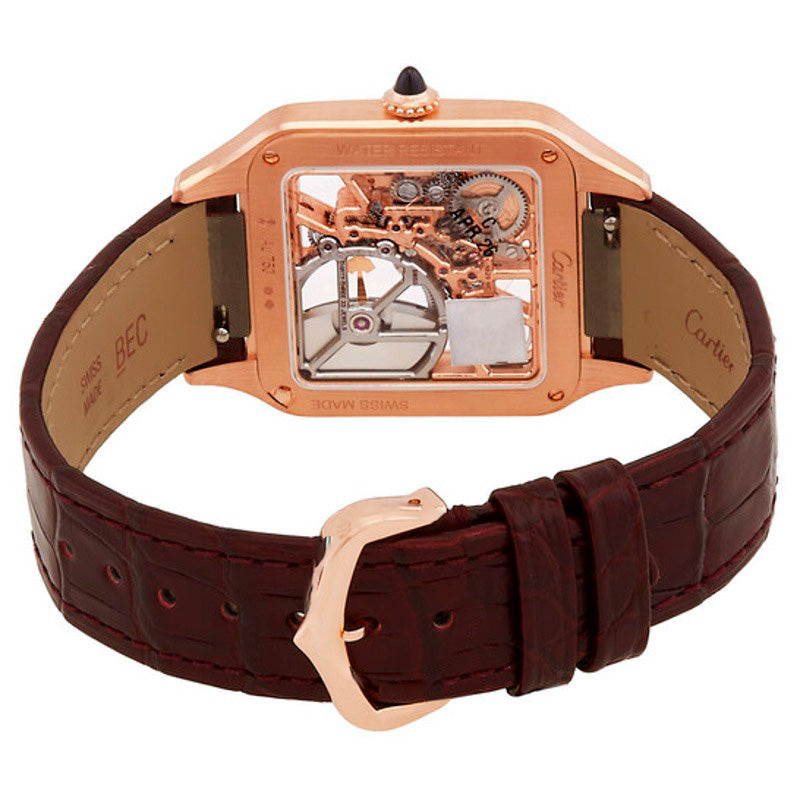 Relógio Santos-Dumont Grande Modelo Esqueleto Com Micro Rotor Automático 31 mm - Mercado de Luxo - O Maior E-Commerce de Bens, Produtos e Serviços de Luxo do Brasil.