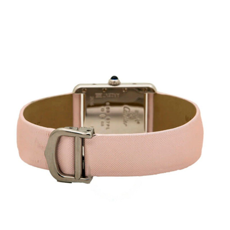 Relógio Tanque Quartzo Rosa Mostrador 22 mm - Mercado de Luxo - O Maior E-Commerce de Bens, Produtos e Serviços de Luxo do Brasil.