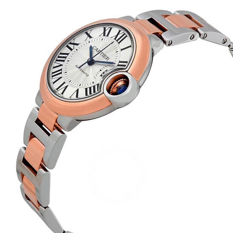 Relógio Ballon Bleu De Cartier Mostrador Prateado Automático 33 mm - Mercado de Luxo - O Maior E-Commerce de Bens, Produtos e Serviços de Luxo do Brasil.