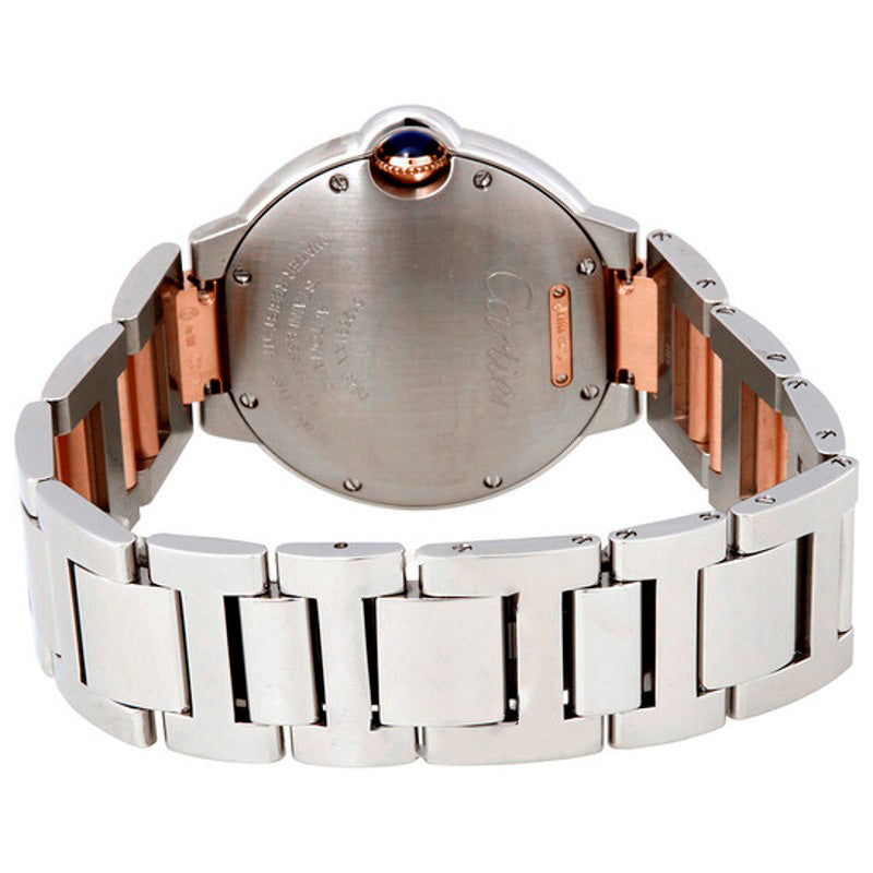 Relógio Ballon Bleu automático com mostrador de diamante em aço e ouro rosa 18k 36 mm - Mercado de Luxo - O Maior E-Commerce de Bens, Produtos e Serviços de Luxo do Brasil.