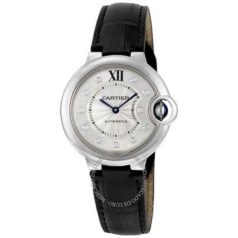 Relógio Ballon Bleu Automático Mostrador Prateado Diamante 33 mm - Mercado de Luxo - O Maior E-Commerce de Bens, Produtos e Serviços de Luxo do Brasil.