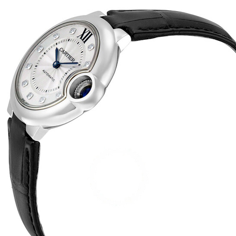Relógio Ballon Bleu Automático Mostrador Prateado Diamante 33 mm - Mercado de Luxo - O Maior E-Commerce de Bens, Produtos e Serviços de Luxo do Brasil.