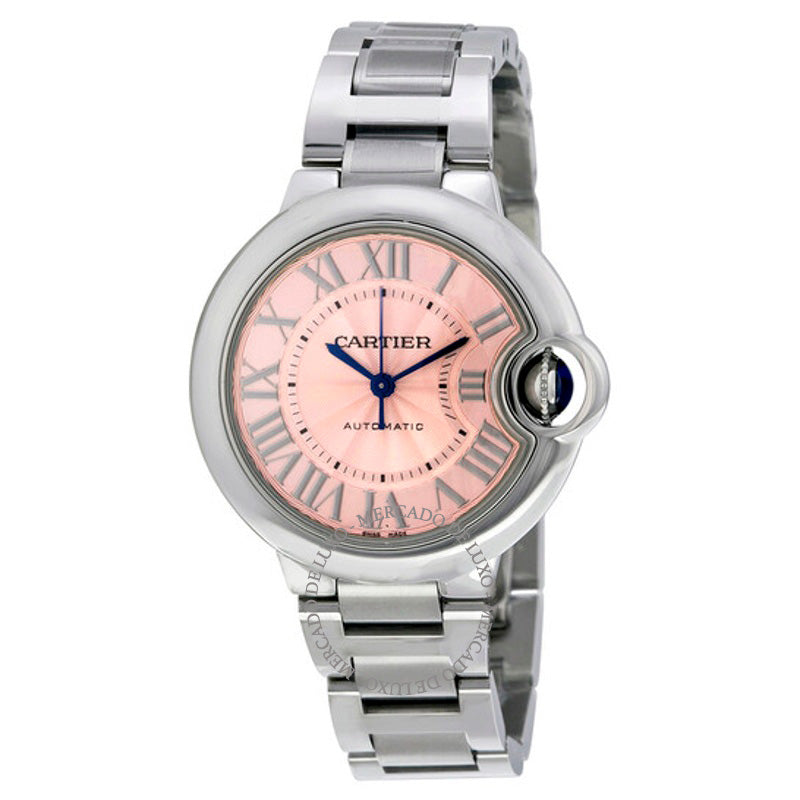 Relógio Ballon Bleu Rosa Mostrador Aço Inoxidável Automático 33 mm - Mercado de Luxo - O Maior E-Commerce de Bens, Produtos e Serviços de Luxo do Brasil.