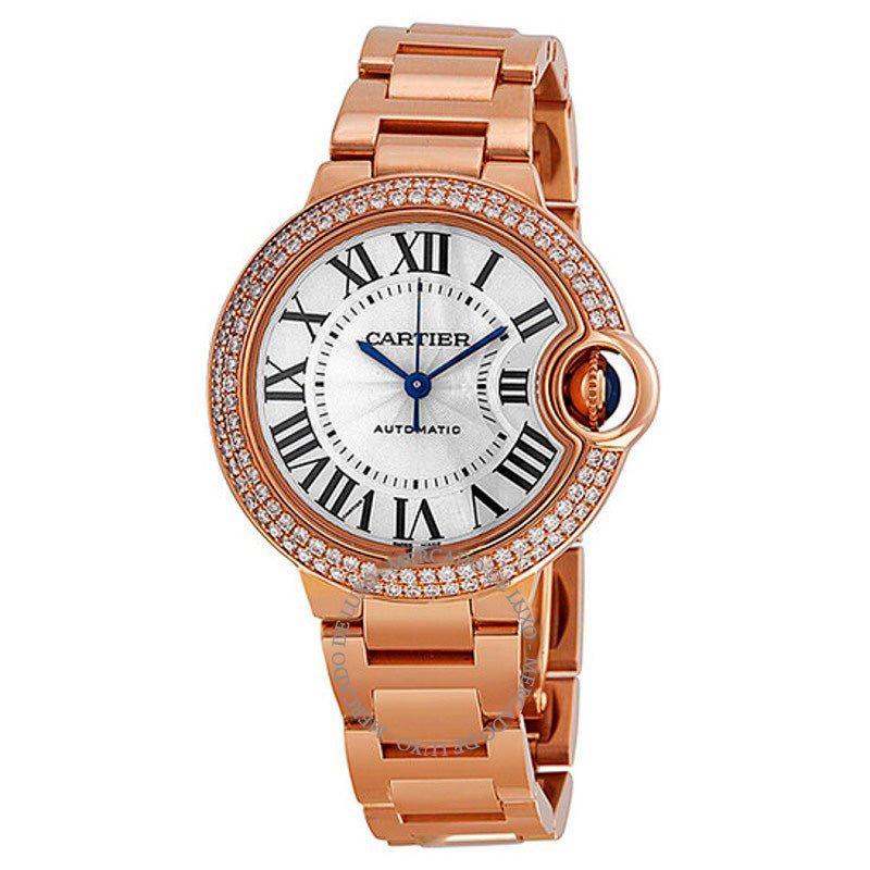 Relógio Ballon Bleu Mostrador prateado Ouro rosa 18k Diamante 33 mm - Mercado de Luxo - O Maior E-Commerce de Bens, Produtos e Serviços de Luxo do Brasil.