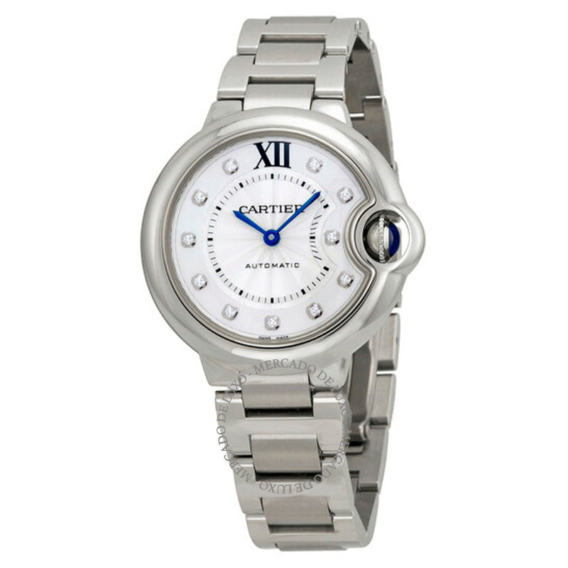Relógio Ballon Bleu Automático Mostrador Diamante 33 mm - Mercado de Luxo - O Maior E-Commerce de Bens, Produtos e Serviços de Luxo do Brasil.