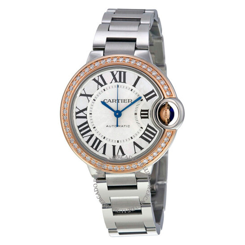 Relógio Ballon Bleu Mostrador prateado Aço inoxidável Diamante 33 mm - Mercado de Luxo - O Maior E-Commerce de Bens, Produtos e Serviços de Luxo do Brasil.