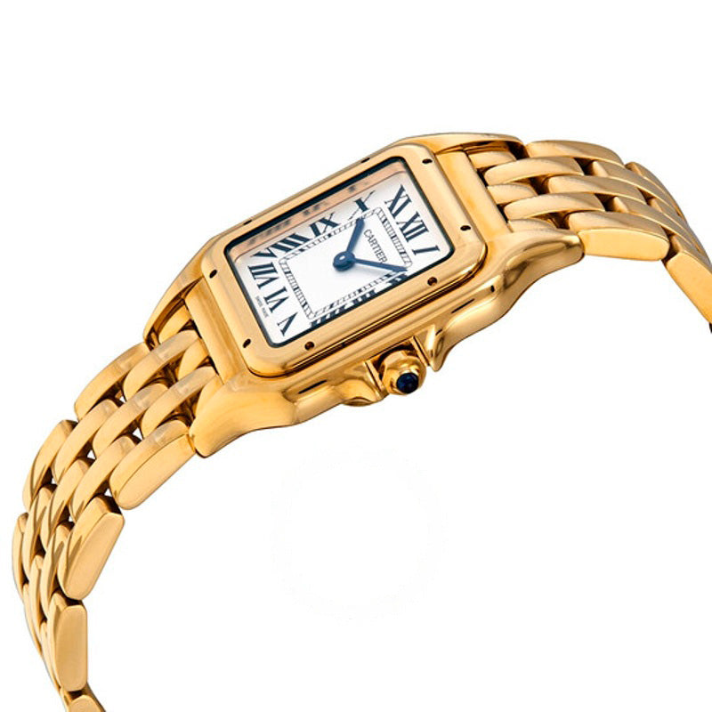 Relógio Panthere de Cartier Mostrador Médio em Prata Ouro Amarelo 18k 37 mm - Mercado de Luxo - O Maior E-Commerce de Bens, Produtos e Serviços de Luxo do Brasil.