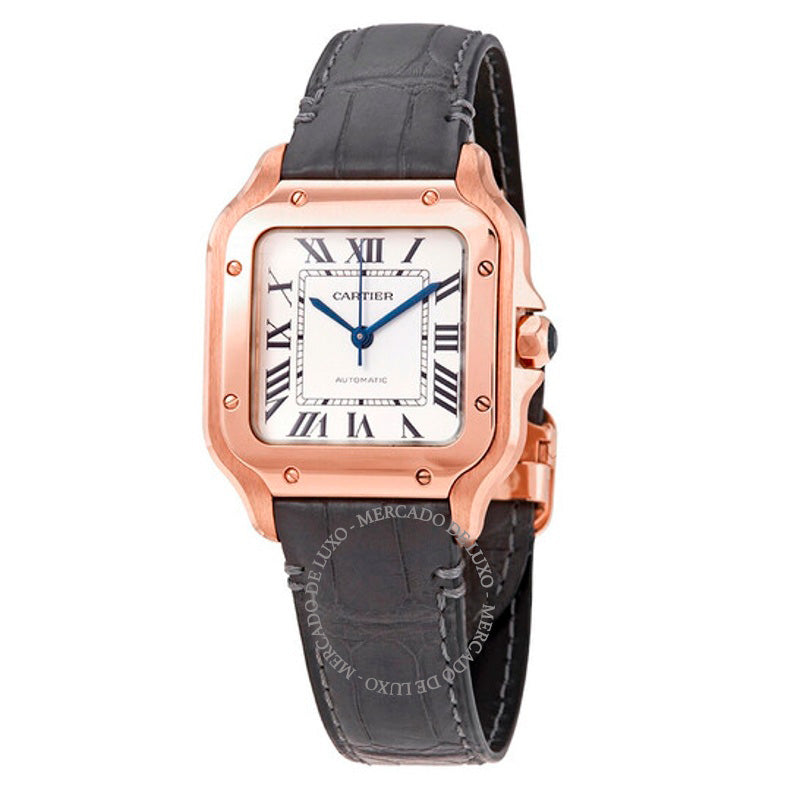 Relógio Santos de Cartier Médio Automático 35 mm - Mercado de Luxo - O Maior E-Commerce de Bens, Produtos e Serviços de Luxo do Brasil.