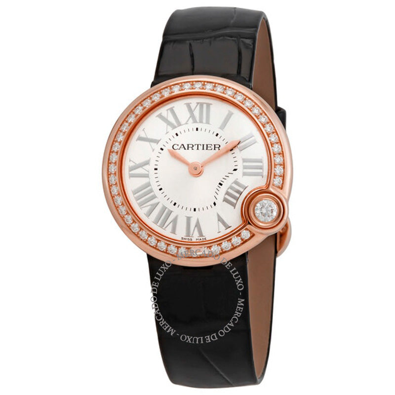 Relógio Ballon Blanc de Cartier Diamantes em ouro rosa 18kt 30 mm - Mercado de Luxo - O Maior E-Commerce de Bens, Produtos e Serviços de Luxo do Brasil.