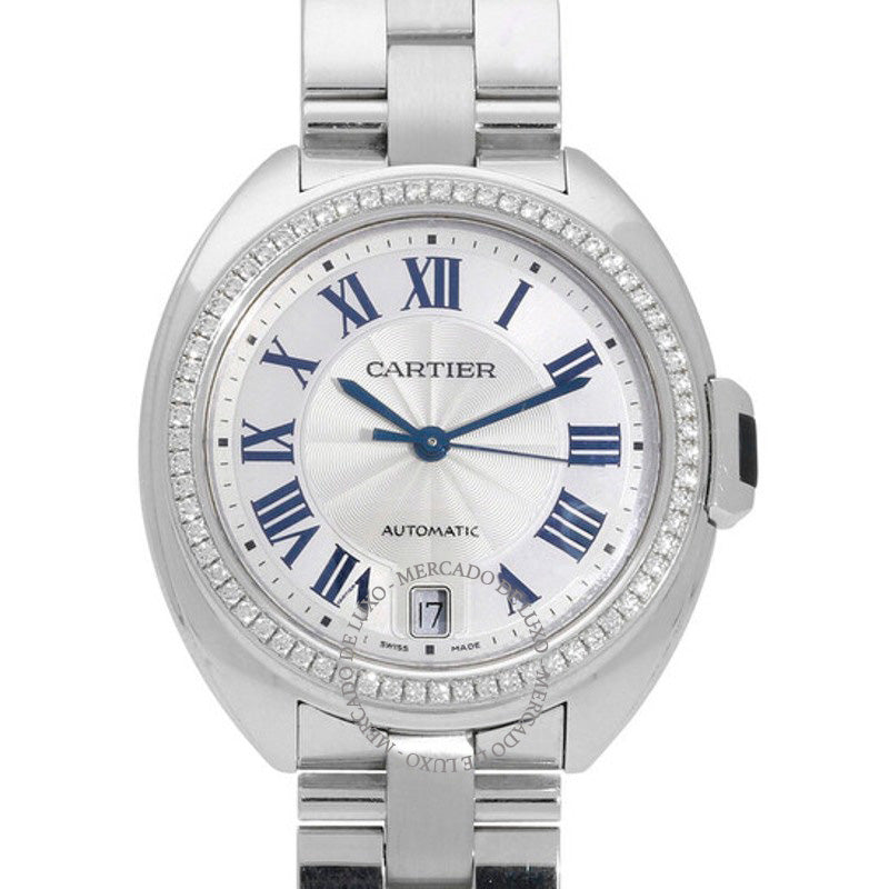 Relógio Cle Flinque Ouro Branco 18k Mostrador Efeito Raio de Sol 35 mm - Mercado de Luxo - O Maior E-Commerce de Bens, Produtos e Serviços de Luxo do Brasil.