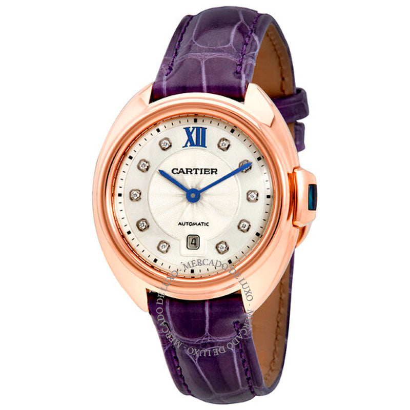 Relógio Cle Ouro Rosa 18kt Automático Flinque Mostrador Sunray 31 mm - Mercado de Luxo - O Maior E-Commerce de Bens, Produtos e Serviços de Luxo do Brasil.