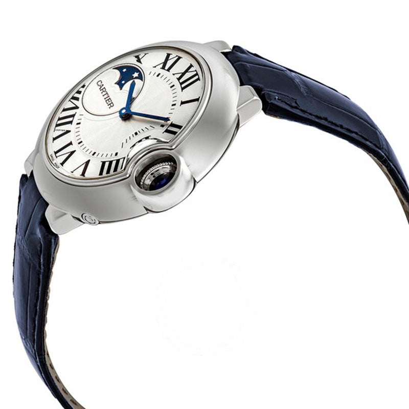 Relógio Ballon Bleu Moonphase Automático Mostrador Prateado  - Mercado de Luxo - O Maior E-Commerce de Bens, Produtos e Serviços de Luxo do Brasil.