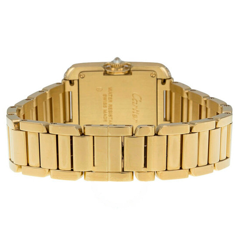 Relógio Tank Anglaise Mostrador prateado Ouro amarelo 18kt 22 mm - Mercado de Luxo - O Maior E-Commerce de Bens, Produtos e Serviços de Luxo do Brasil.