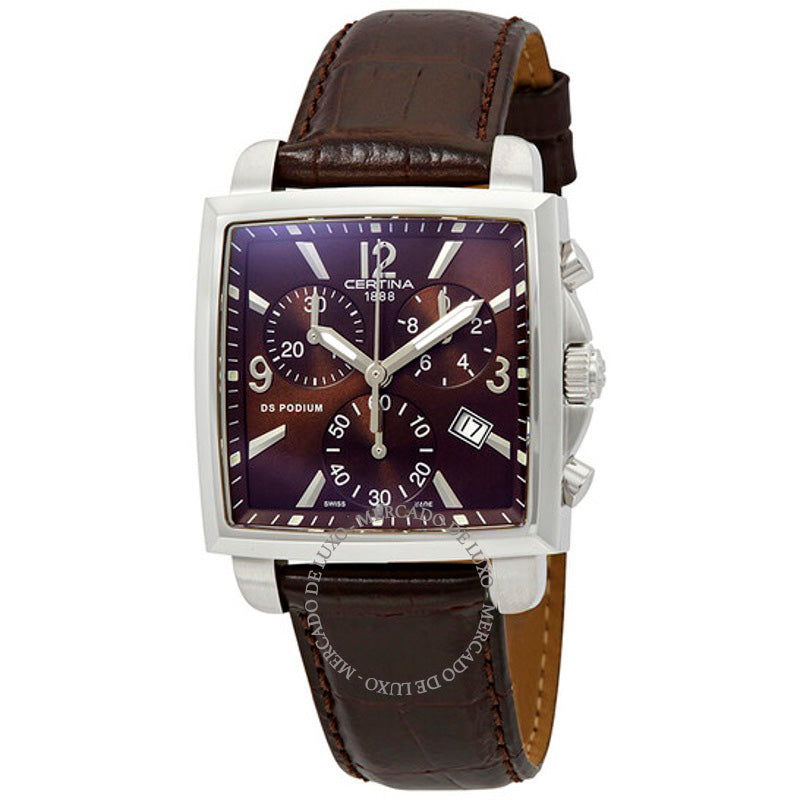 Relógio DS Podium Cronógrafo Mostrador Marrom 32 mm - Mercado de Luxo - O Maior E-Commerce de Bens, Produtos e Serviços de Luxo do Brasil.