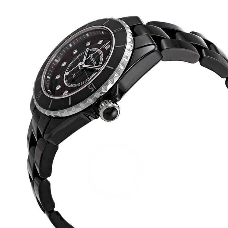 Relógio J12 Quartzo Diamante Mostrador Preto 33 mm - Mercado de Luxo - O Maior E-Commerce de Bens, Produtos e Serviços de Luxo do Brasil.