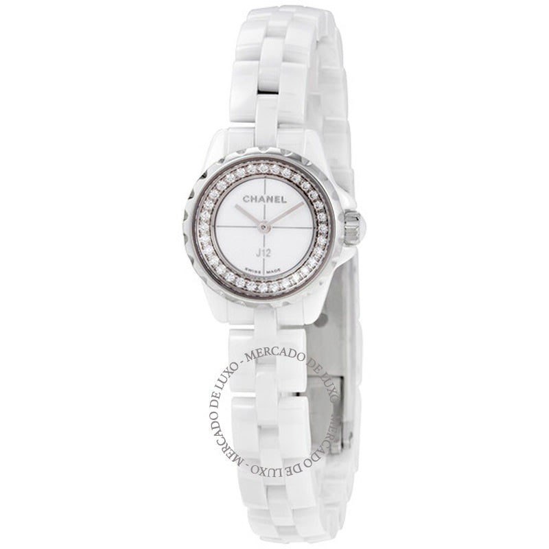 Relógio de cerâmica J12-XS com mostrador branco 19 mm - Mercado de Luxo - O Maior E-Commerce de Bens, Produtos e Serviços de Luxo do Brasil.