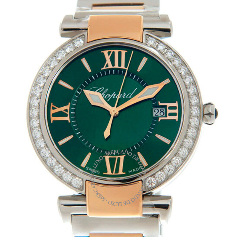 Relógio Imperiale Mostrador Verde Diamante Dois Tons 36 mm - Mercado de Luxo - O Maior E-Commerce de Bens, Produtos e Serviços de Luxo do Brasil.