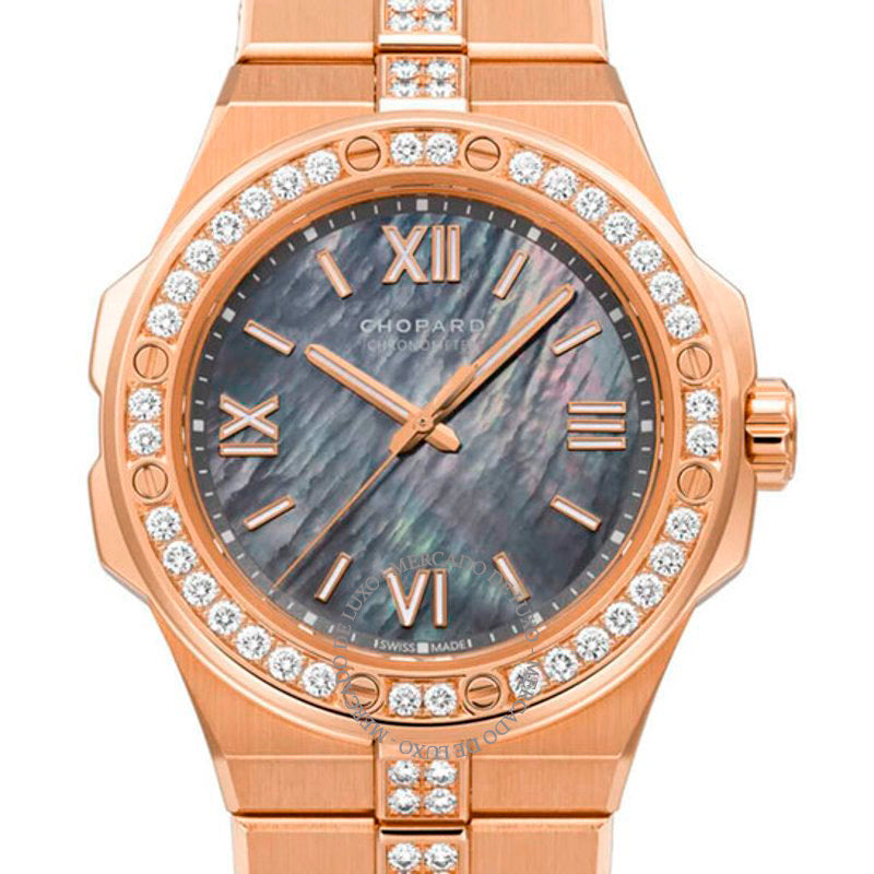 Relógio Alpine Eagle Cronômetro Automático Diamante Cinza Madrepérola Mostrador 36 mm - Mercado de Luxo - O Maior E-Commerce de Bens, Produtos e Serviços de Luxo do Brasil.