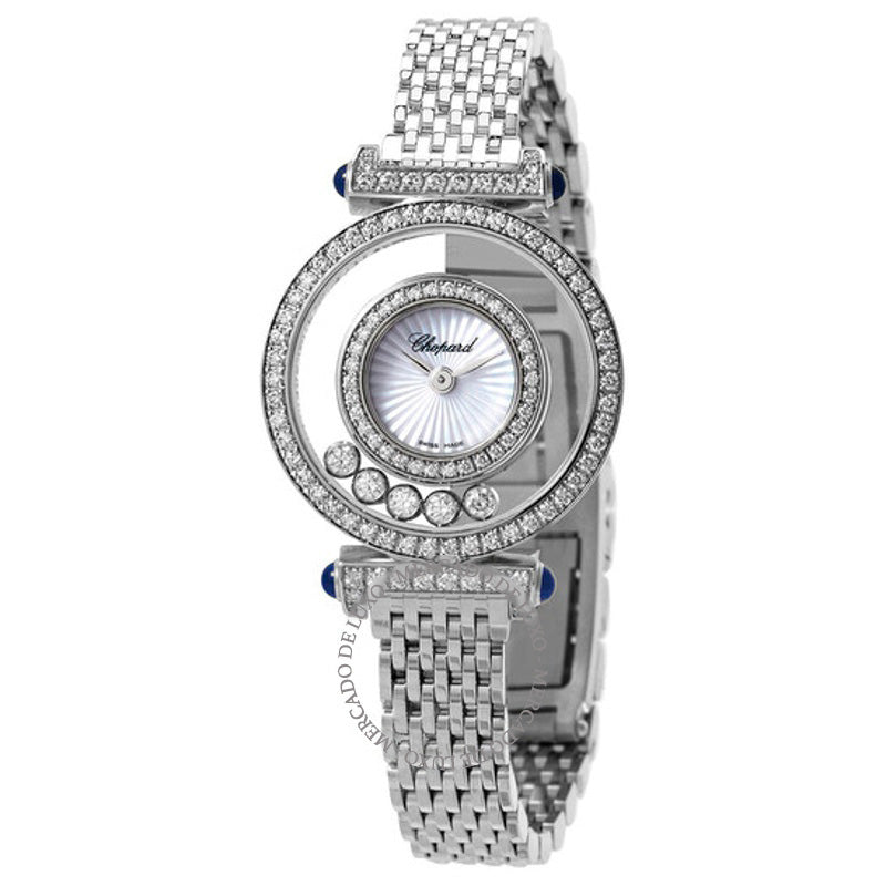 Relógio Happy Diamonds Ouro Branco 18k Quartzo Mostrador Prateado 25 mm - Mercado de Luxo - O Maior E-Commerce de Bens, Produtos e Serviços de Luxo do Brasil.
