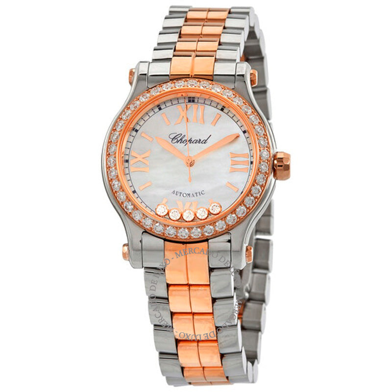 Relógio Happy Sport Automático Diamante Madrepérola Dial 30 mm - Mercado de Luxo - O Maior E-Commerce de Bens, Produtos e Serviços de Luxo do Brasil.
