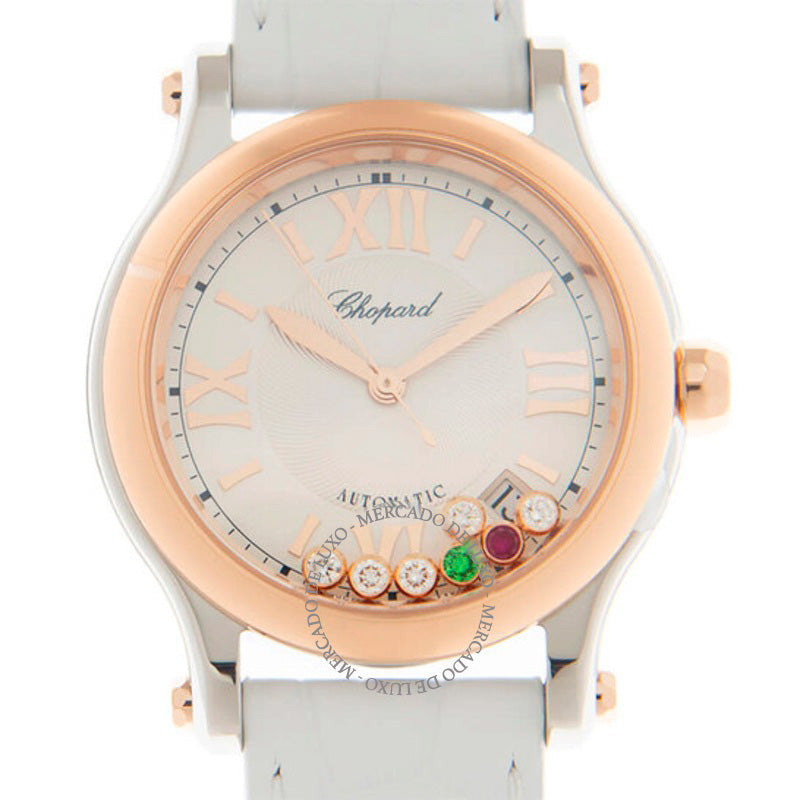 Relógio Happy Sport Automático Diamante Prata Mostrador 27855  - Mercado de Luxo - O Maior E-Commerce de Bens, Produtos e Serviços de Luxo do Brasil.