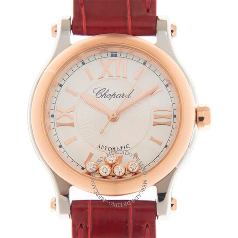 Relógio Happy Sport Automático Mostrador Prateado 278573 6013-RD 30 mm - Mercado de Luxo - O Maior E-Commerce de Bens, Produtos e Serviços de Luxo do Brasil.