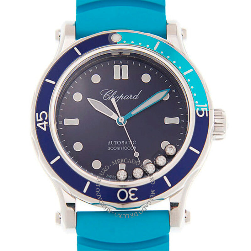 Relógio Happy Sport Cronômetro Automático Mostrador Azul 40 mm - Mercado de Luxo - O Maior E-Commerce de Bens, Produtos e Serviços de Luxo do Brasil.