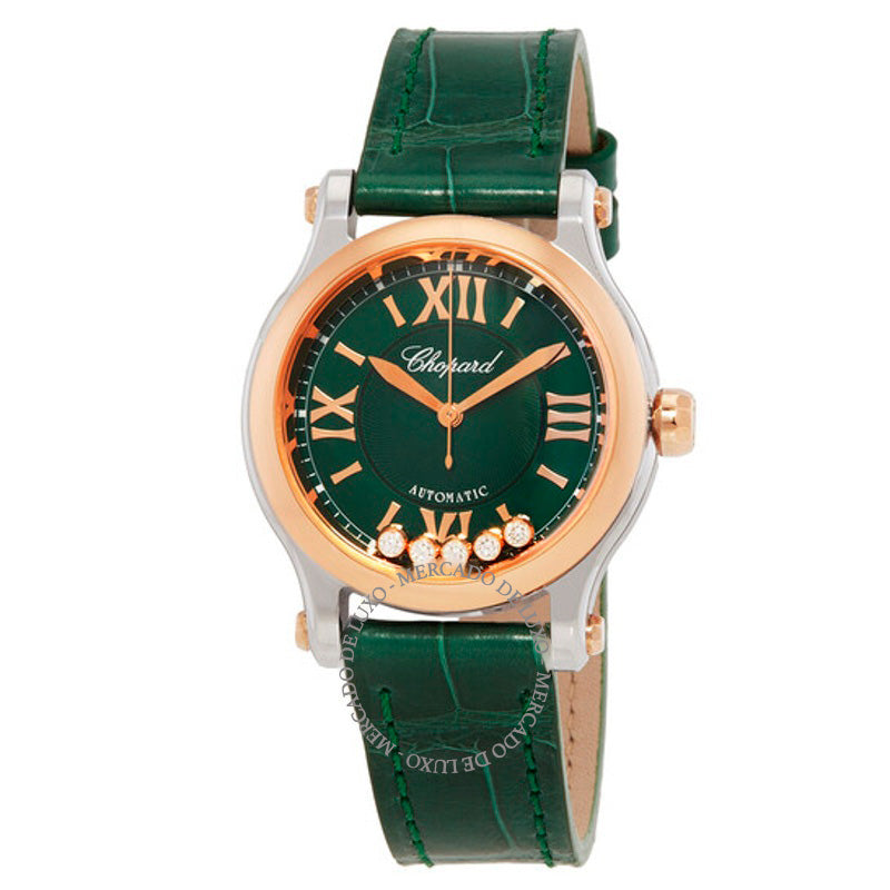 Relógio Happy Sport Automático Mostrador Verde 30 mm - Mercado de Luxo - O Maior E-Commerce de Bens, Produtos e Serviços de Luxo do Brasil.