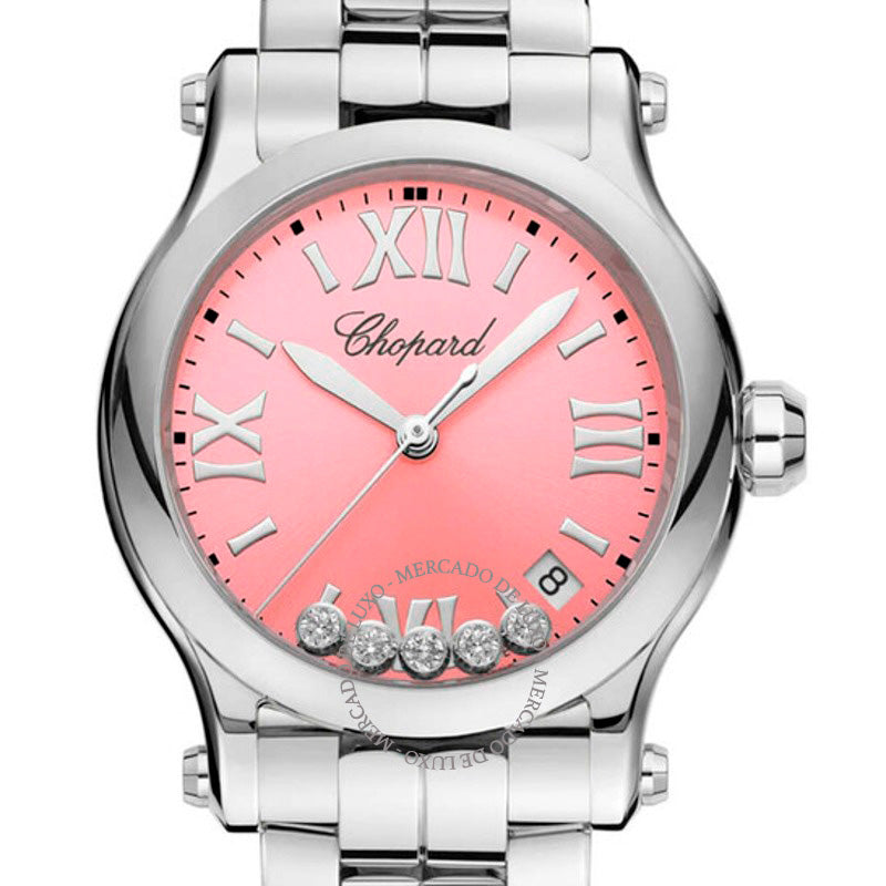 Relógio Happy Sport Quartzo Mostrador Rosa 36 mm - Mercado de Luxo - O Maior E-Commerce de Bens, Produtos e Serviços de Luxo do Brasil.