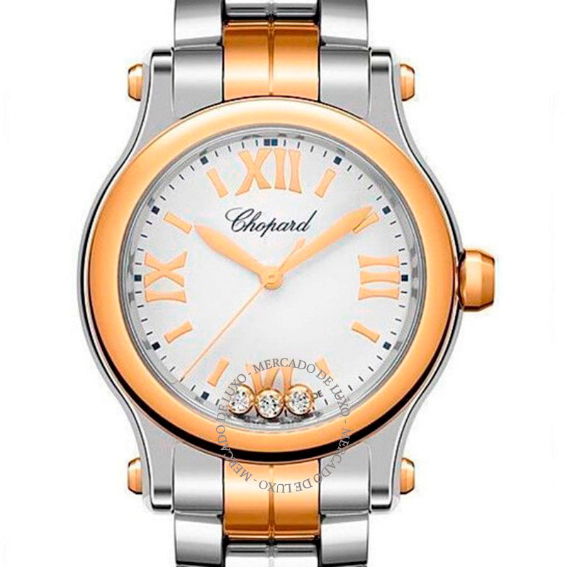 Relógio Happy Sport Quartzo Mostrador Prata 30 mm - Mercado de Luxo - O Maior E-Commerce de Bens, Produtos e Serviços de Luxo do Brasil.