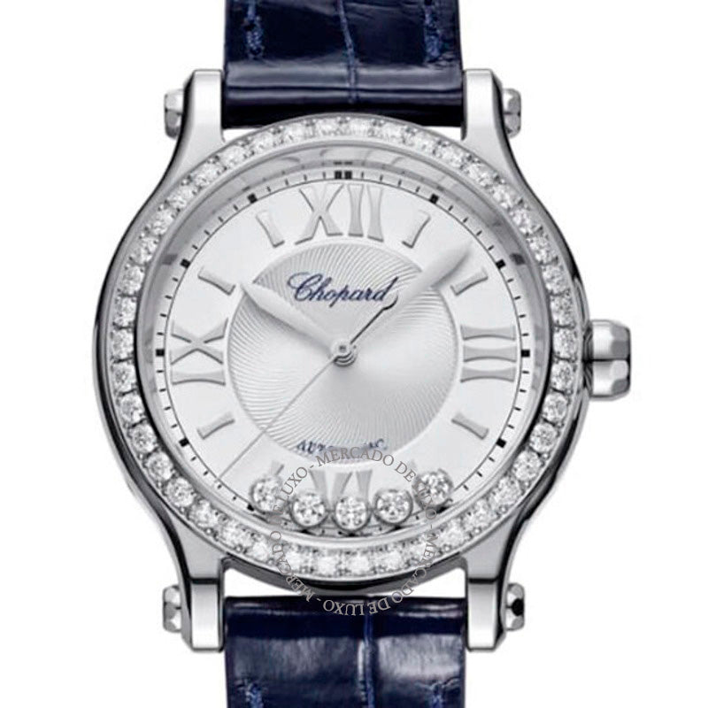 Relógio Happy Sport Automático Diamante Prata Mostrador 27860  - Mercado de Luxo - O Maior E-Commerce de Bens, Produtos e Serviços de Luxo do Brasil.
