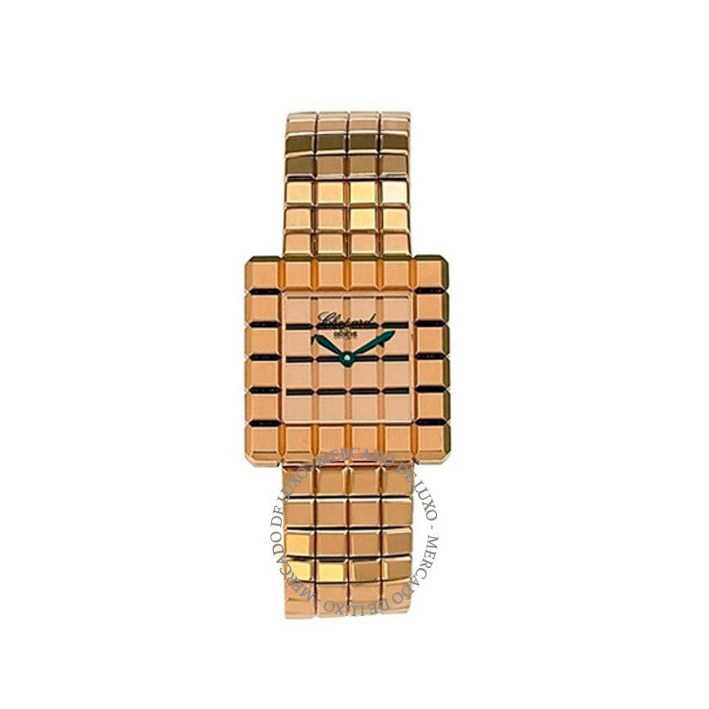 Relógio Mostrador dourado Ice Cube  - Mercado de Luxo - O Maior E-Commerce de Bens, Produtos e Serviços de Luxo do Brasil.