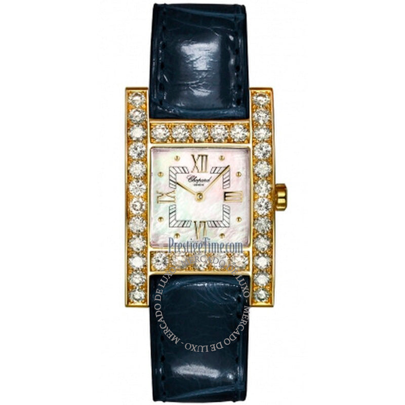 Relógio Laides de Couro Azul com Mostrador de Madrepérola H Watch 25 mm - Mercado de Luxo - O Maior E-Commerce de Bens, Produtos e Serviços de Luxo do Brasil.