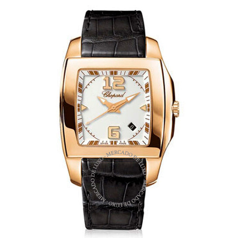 Relógio Two O Ten Mostrador Branco Ouro Rosa 18k Couro Preto 28 mm - Mercado de Luxo - O Maior E-Commerce de Bens, Produtos e Serviços de Luxo do Brasil.