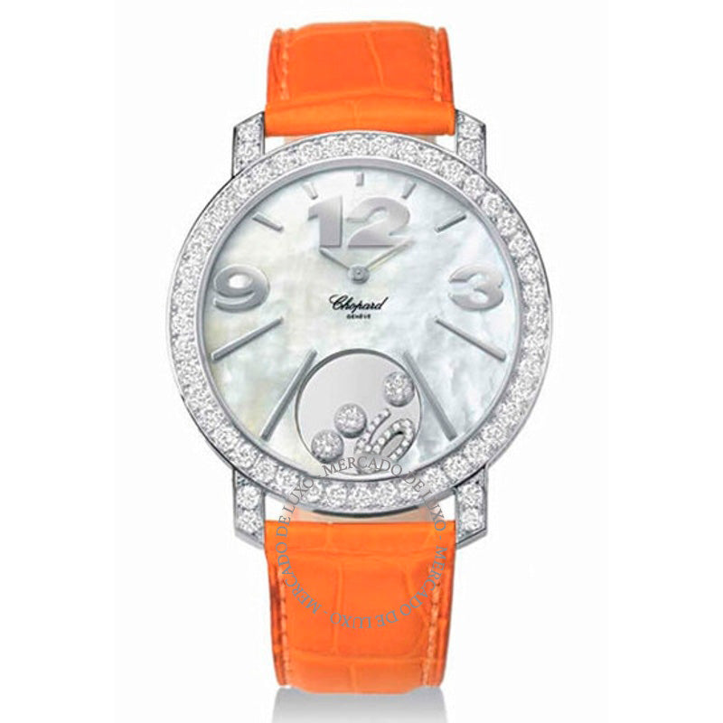 Relógio Happy Diamonds Mostrador de Diamante Madrepérola 40 mm - Mercado de Luxo - O Maior E-Commerce de Bens, Produtos e Serviços de Luxo do Brasil.