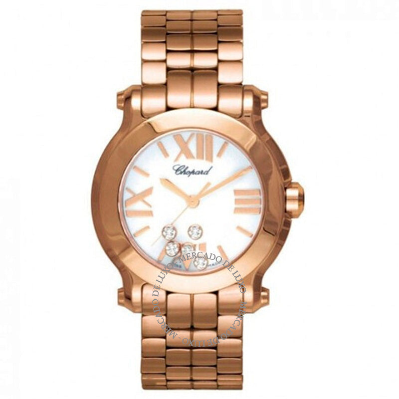 Relógio Happy Sport Diamonds Ouro Rosa 18k 2 30 mm - Mercado de Luxo - O Maior E-Commerce de Bens, Produtos e Serviços de Luxo do Brasil.