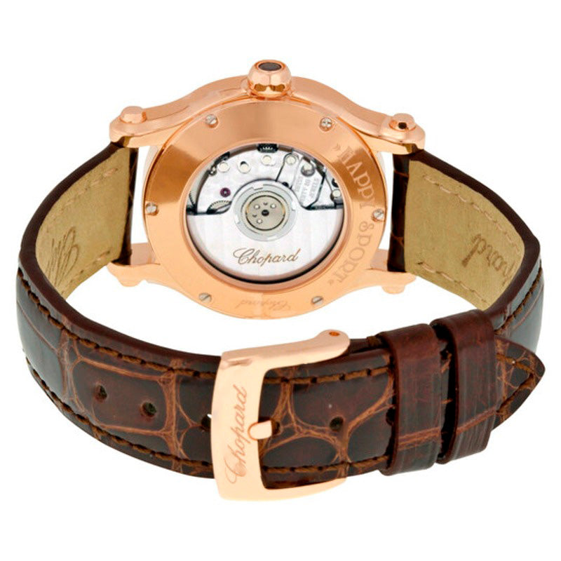 Relógio Happy Sport Mostrador Prateado Pulseira de Couro de Jacaré 30 mm - Mercado de Luxo - O Maior E-Commerce de Bens, Produtos e Serviços de Luxo do Brasil.
