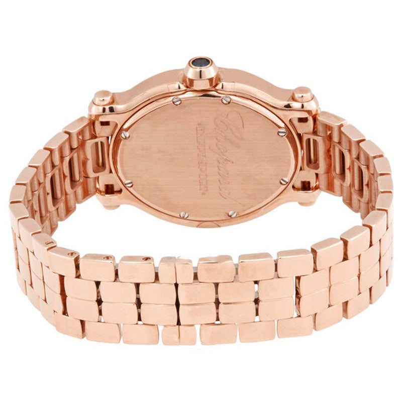 Relógio Happy Sport Oval Floating Diamond 18 K Ouro Rosa 2 30 mm - Mercado de Luxo - O Maior E-Commerce de Bens, Produtos e Serviços de Luxo do Brasil.