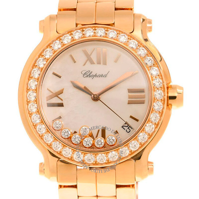 Relógio Happy Sport Ouro Rosa 18kt 2 36 mm - Mercado de Luxo - O Maior E-Commerce de Bens, Produtos e Serviços de Luxo do Brasil.