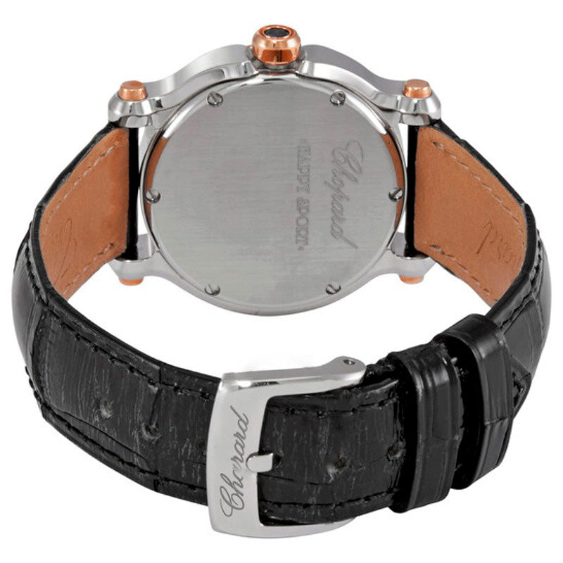 Relógio Happy Sport II redondo com diamantes e mostrador branco ouro rosa 18 quilates  - Mercado de Luxo - O Maior E-Commerce de Bens, Produtos e Serviços de Luxo do Brasil.