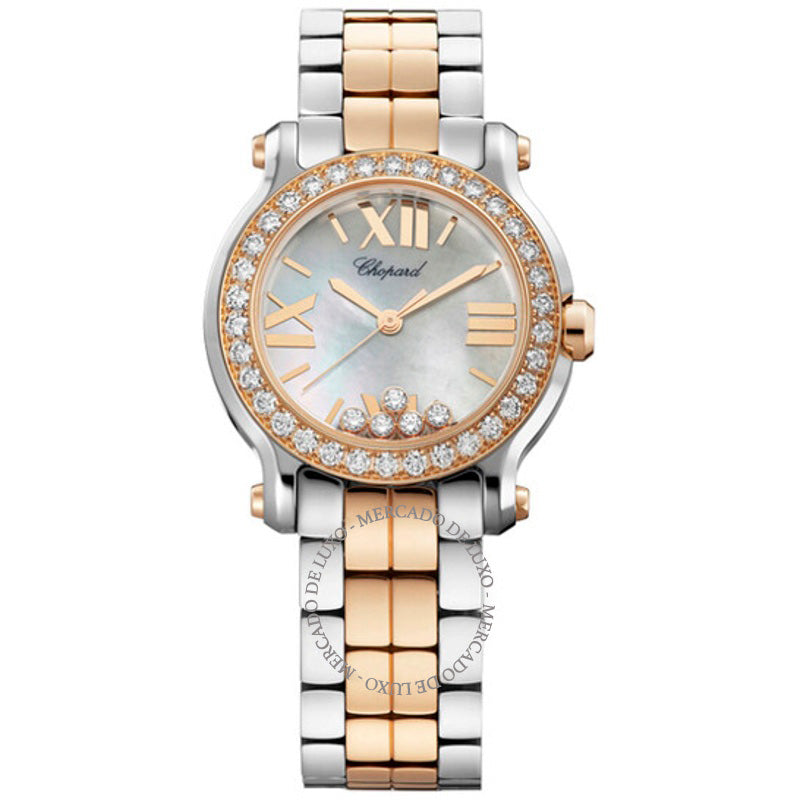 Relógio Happy Sport II Madrepérola Diamante Dois Tons 30 mm - Mercado de Luxo - O Maior E-Commerce de Bens, Produtos e Serviços de Luxo do Brasil.