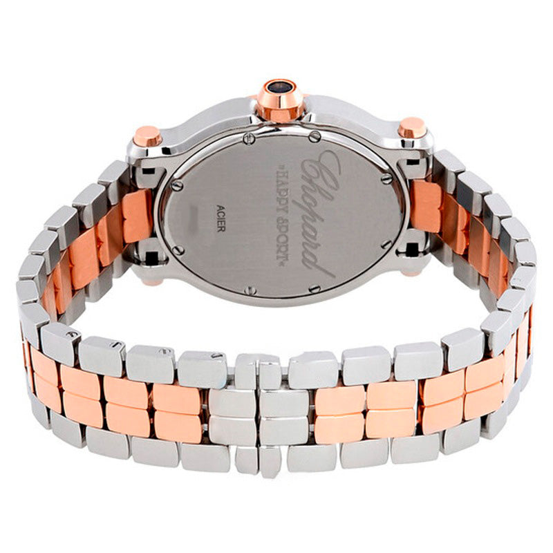 Relógio Happy Sport Oval Diamante Ouro Rosa 18k e Aço Inoxidável 30 mm - Mercado de Luxo - O Maior E-Commerce de Bens, Produtos e Serviços de Luxo do Brasil.